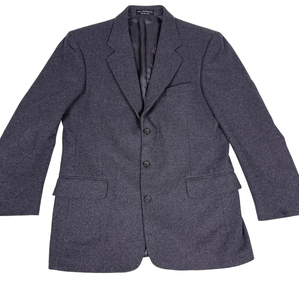 Gianfranco Ruffini Italy Collection Cashmere Blend Gray Wool Blazer R-40 - Picture 2 of 11